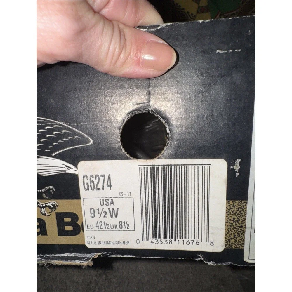 Georgia 6” Giant Work Boot G6274 Size 9.5 Wide Leather Cushion Insole Brown